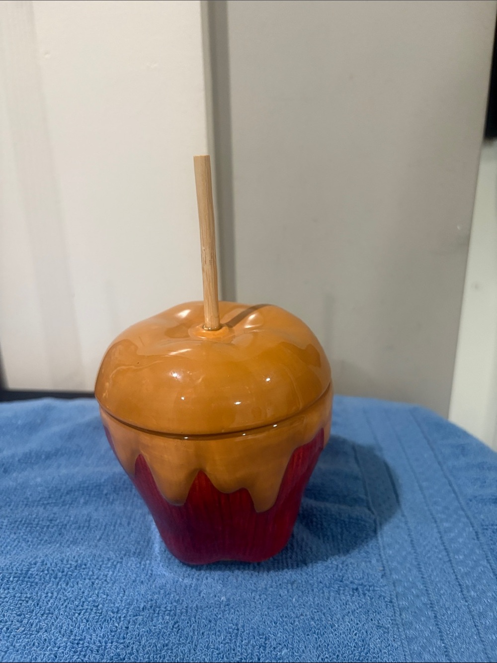 Hallmark Red and Orange Candy Apple Trinket Box